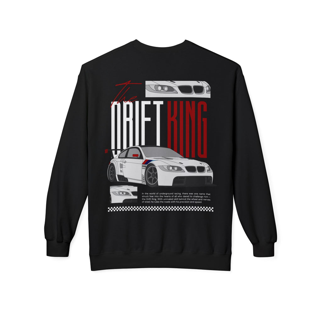 Drift King Crewneck Sweatshirt – Racing Car Graphic Pullover