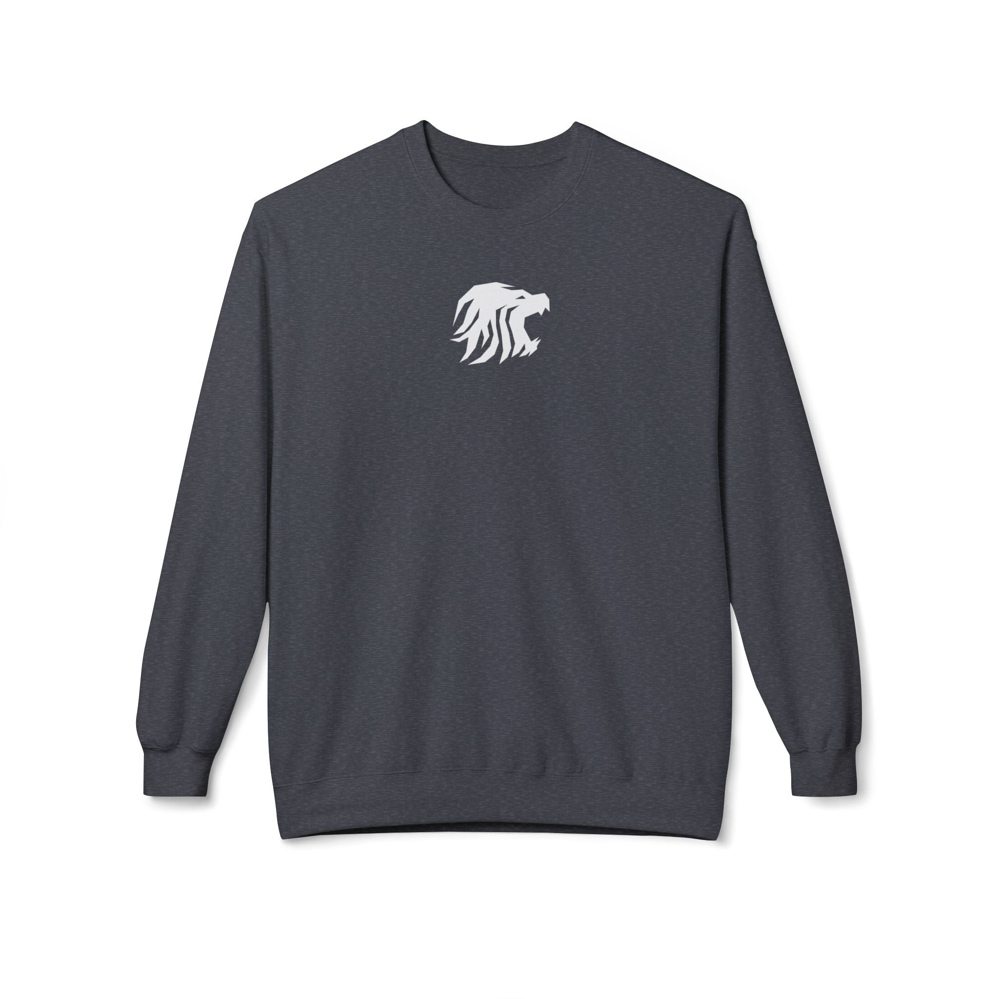 Wild and Fearless Crewneck Sweatshirt — Fierce Roaring Cat Graphic