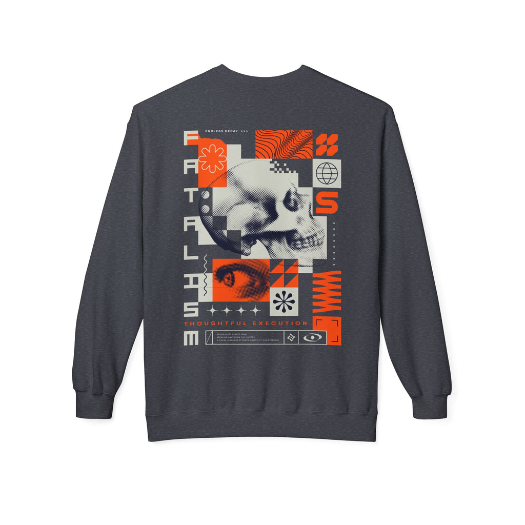 Fatalism Skull Crewneck Sweatshirt — Graphic Gothic Streetwear