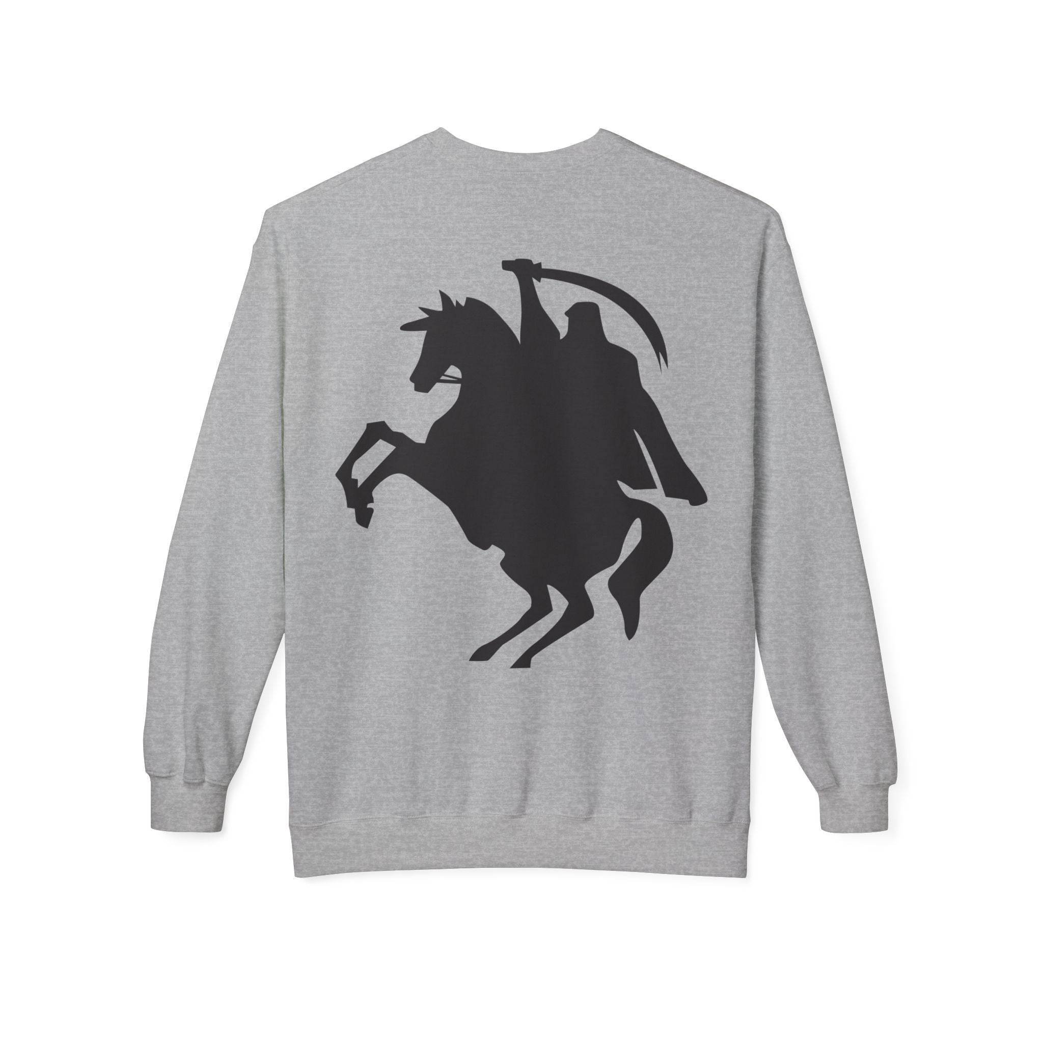 Arabic 'Muharib' Crewneck Sweatshirt — Horseback Warrior Silhouette