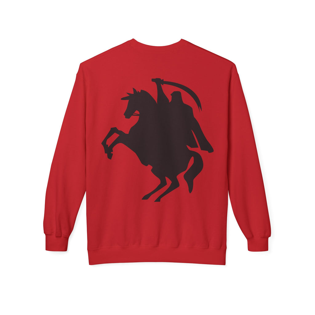 Arabic 'Muharib' Crewneck Sweatshirt — Horseback Warrior Silhouette