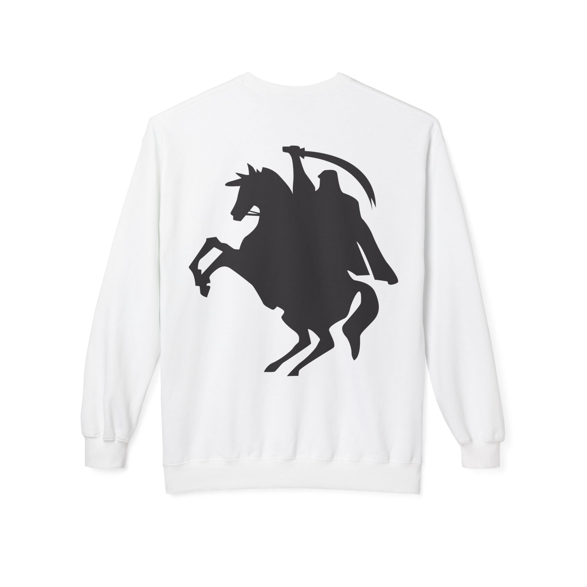 Arabic 'Muharib' Crewneck Sweatshirt — Horseback Warrior Silhouette