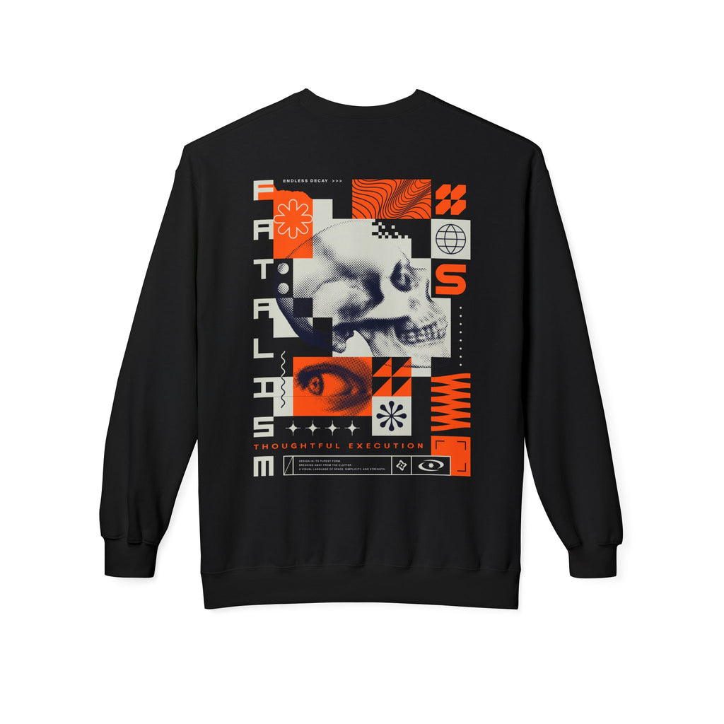Fatalism Skull Crewneck Sweatshirt — Graphic Gothic Streetwear
