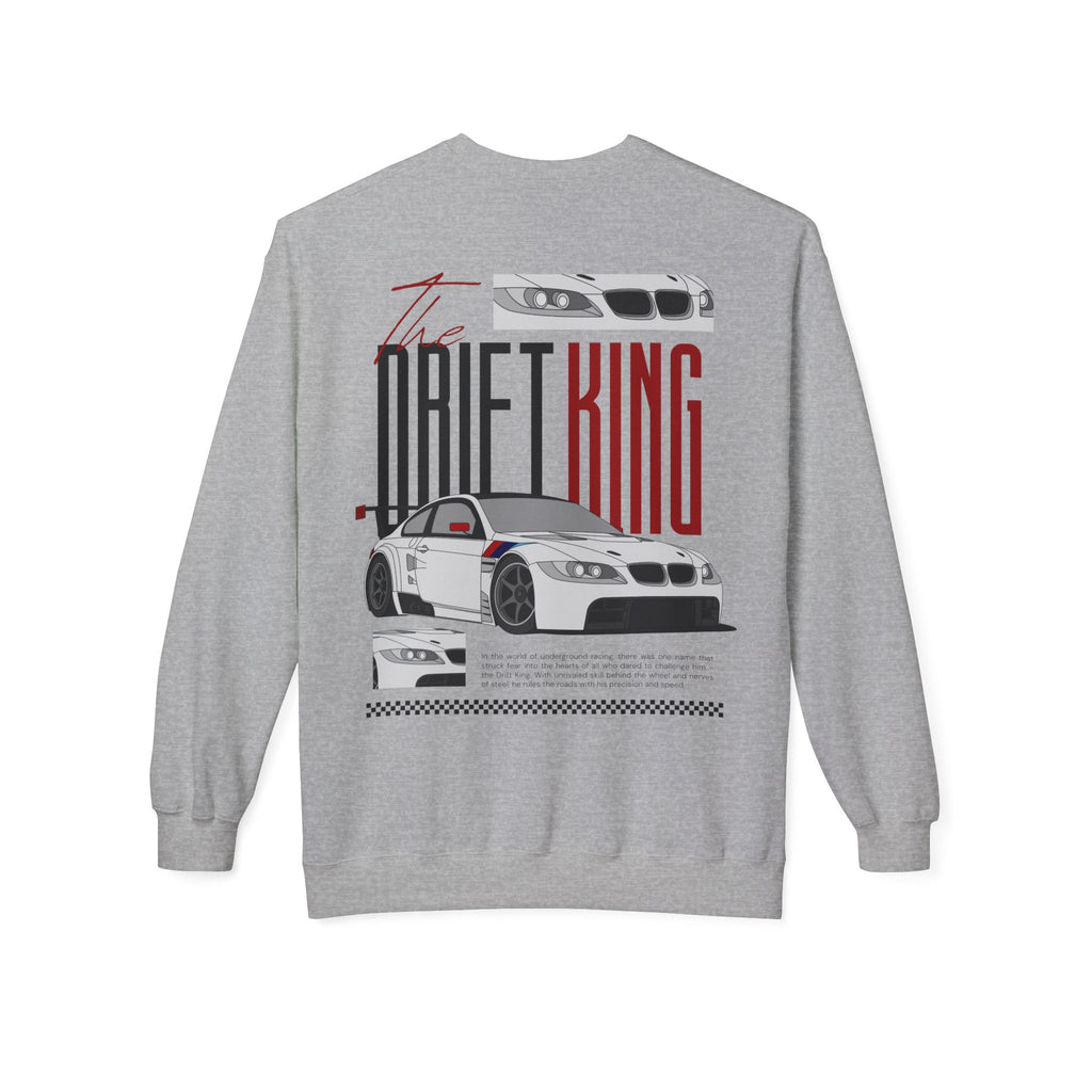 Drift King Crewneck Sweatshirt – Racing Car Graphic Pullover