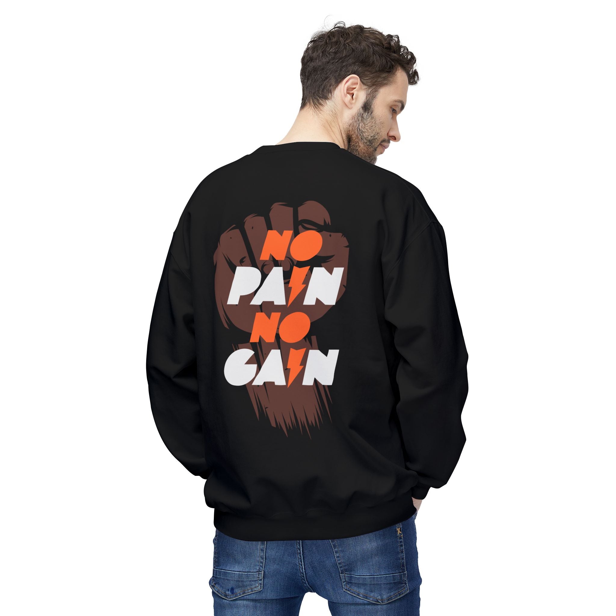 No Pay No Pay Crewneck Sweatshirt — Graphic Fist Protest Pullover