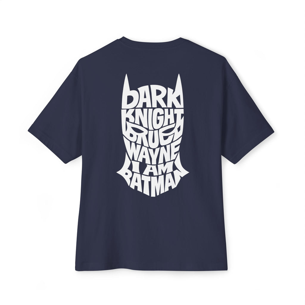Batman Typography Tee — 'The Batman' Logo Front & Dark Knight Quote Back