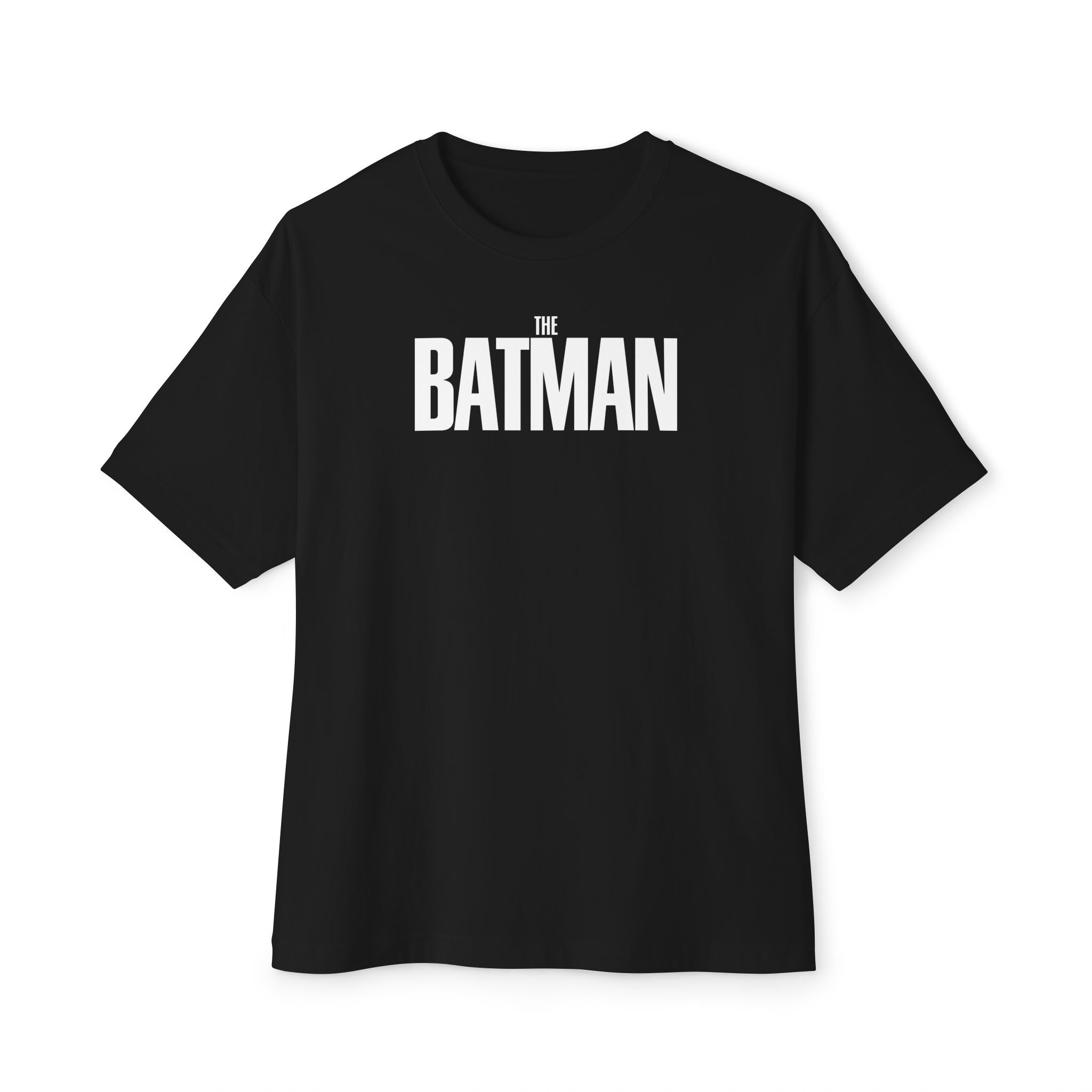 Batman Typography Tee — 'The Batman' Logo Front & Dark Knight Quote Back