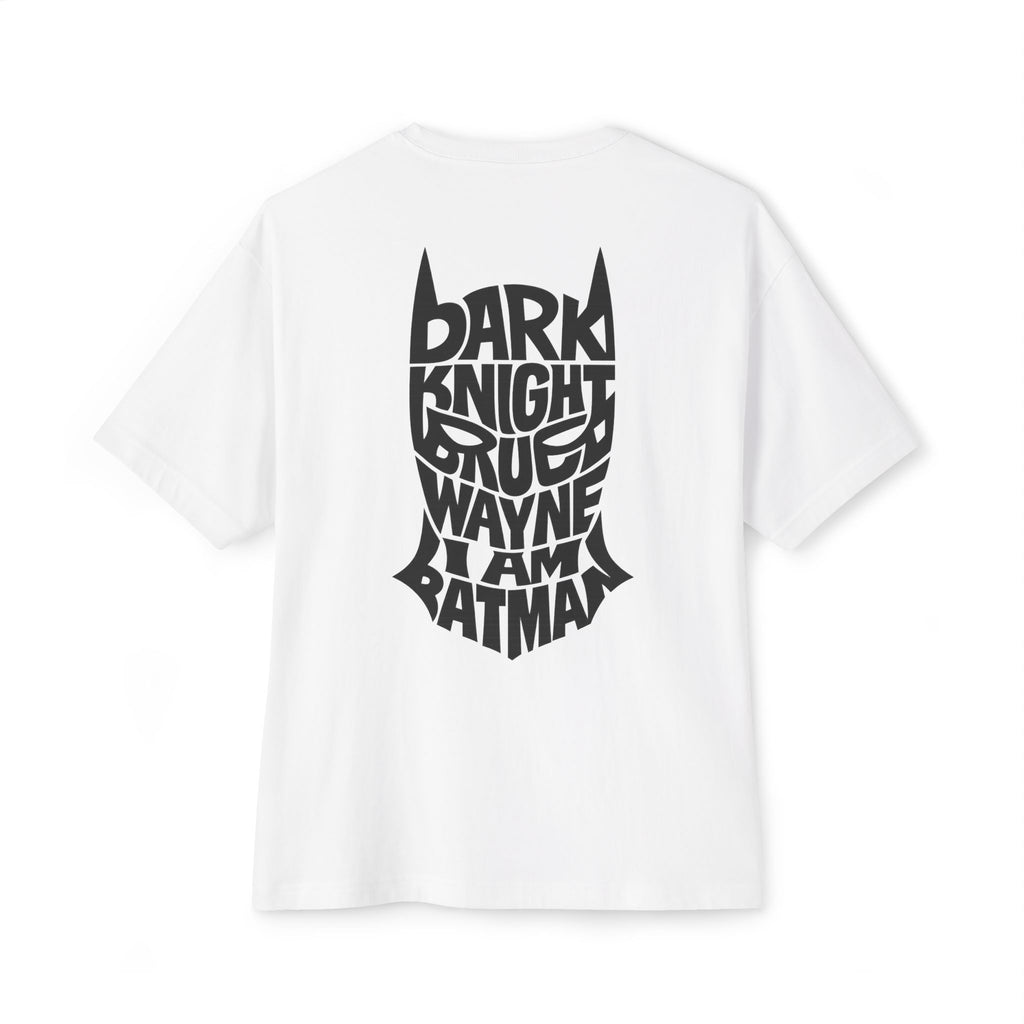 Batman Typography Tee — 'The Batman' Logo Front & Dark Knight Quote Back