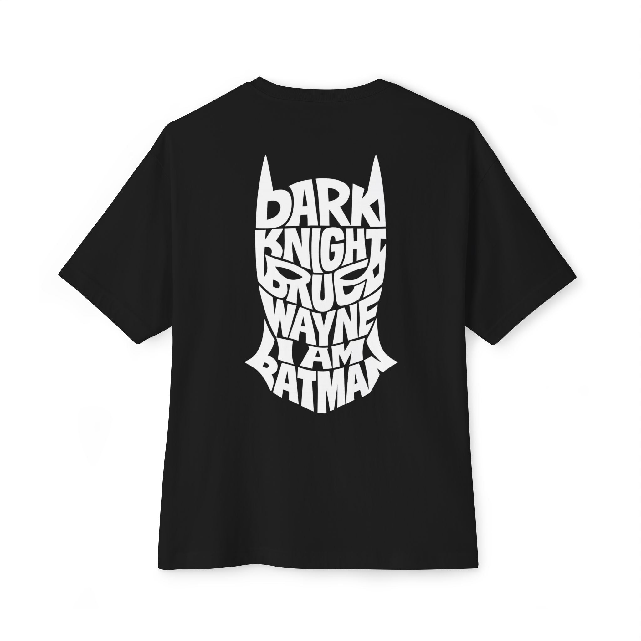 Batman Typography Tee — 'The Batman' Logo Front & Dark Knight Quote Back