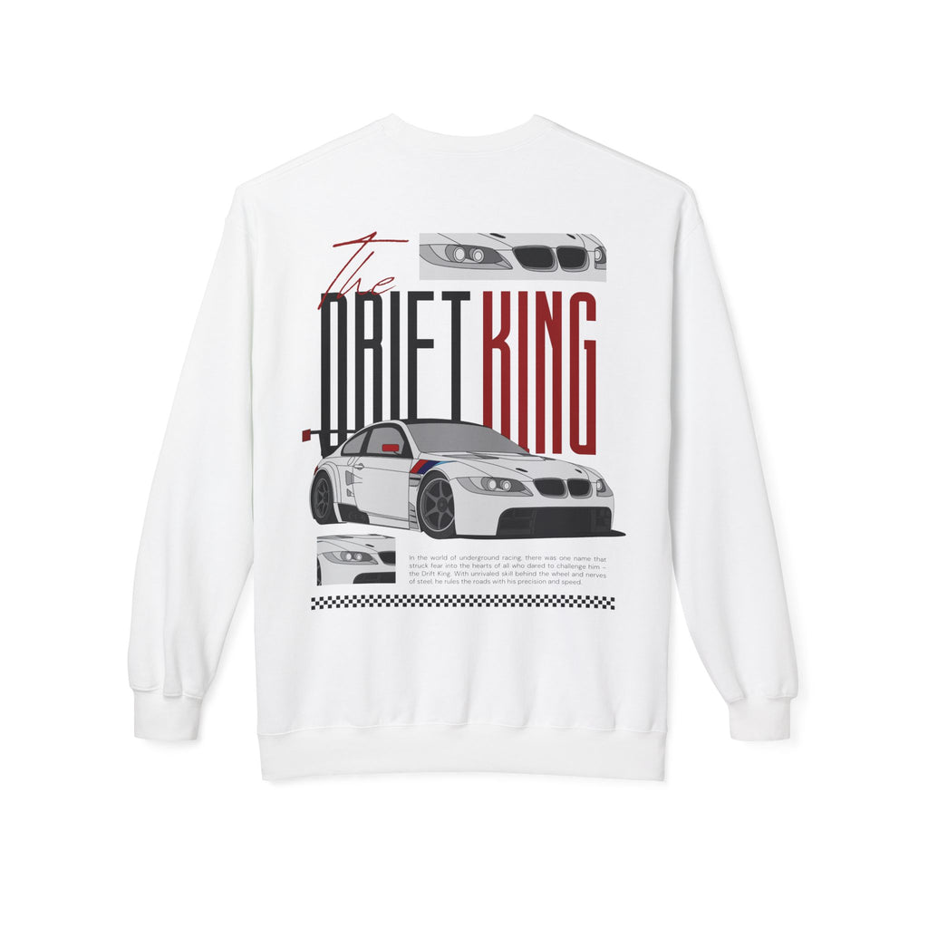 Drift King Crewneck Sweatshirt – Racing Car Graphic Pullover
