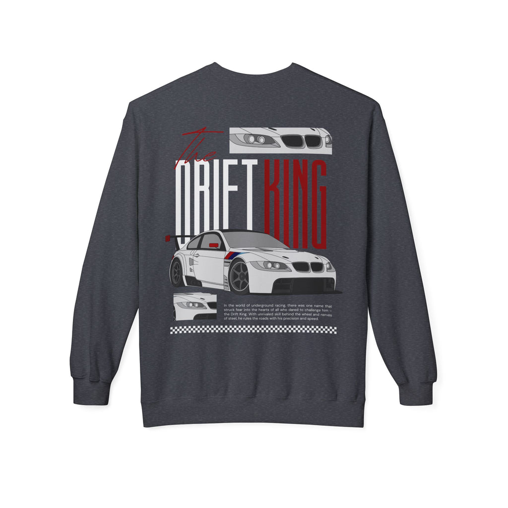 Drift King Crewneck Sweatshirt – Racing Car Graphic Pullover