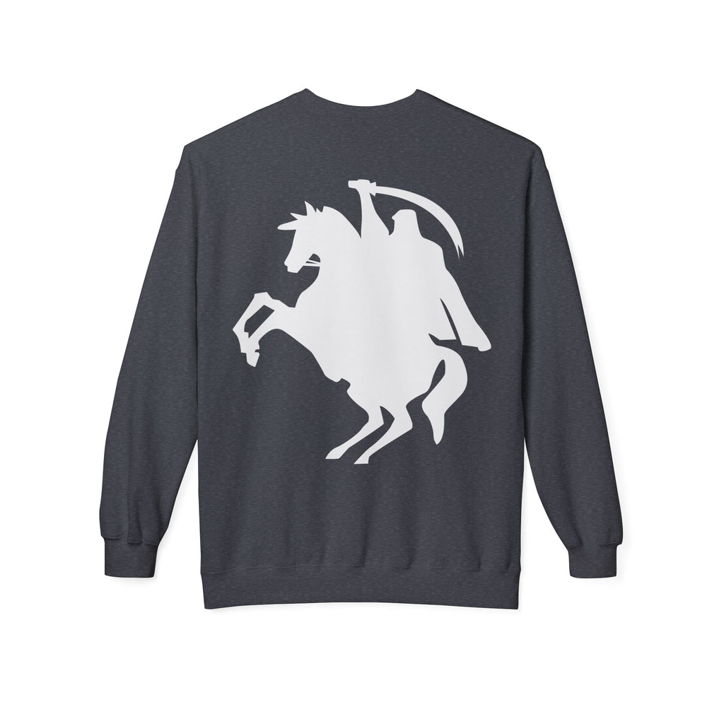 Arabic 'Muharib' Crewneck Sweatshirt — Horseback Warrior Silhouette
