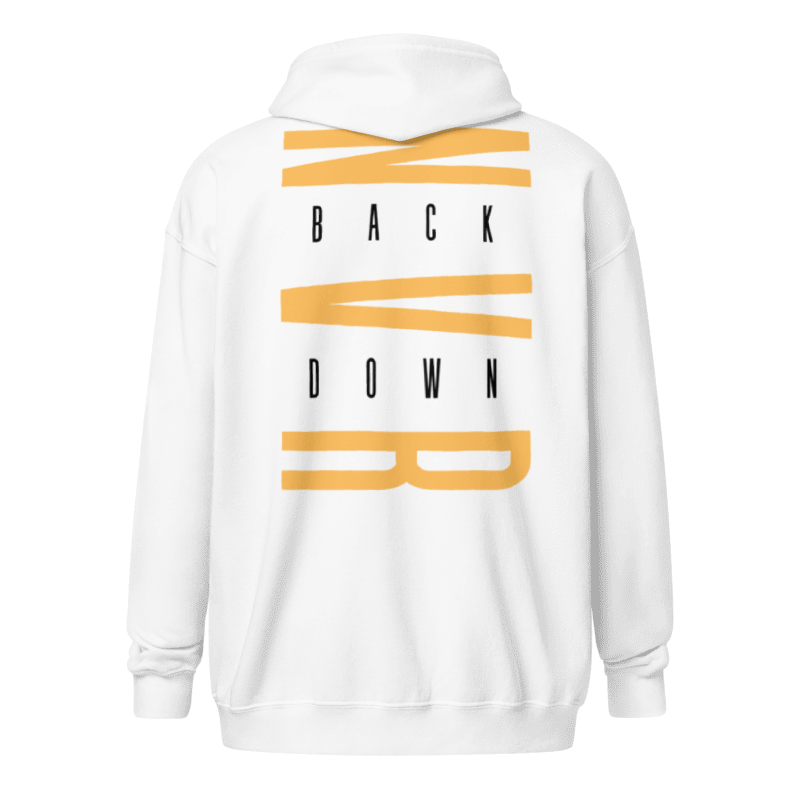 Never Back Down Zipper Hoodie