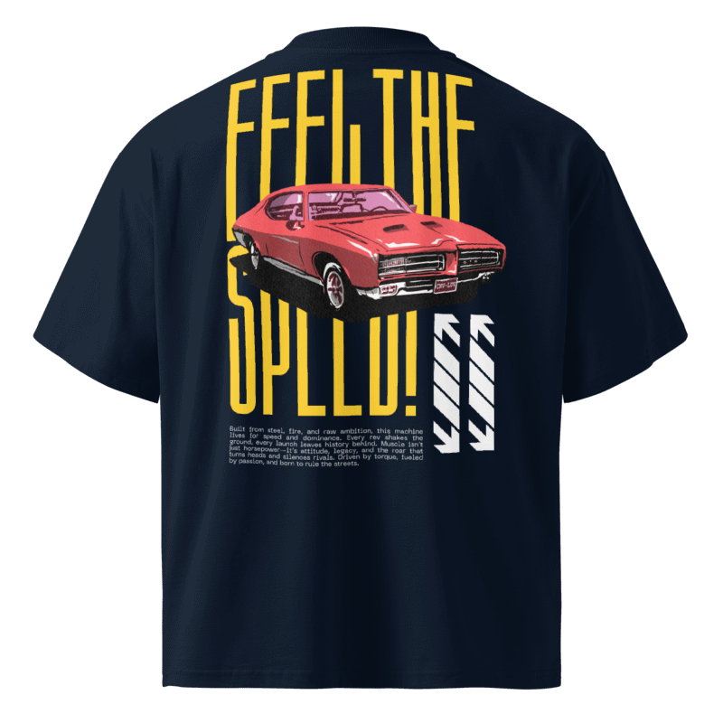 Feel The Speed Oversized Tshirt