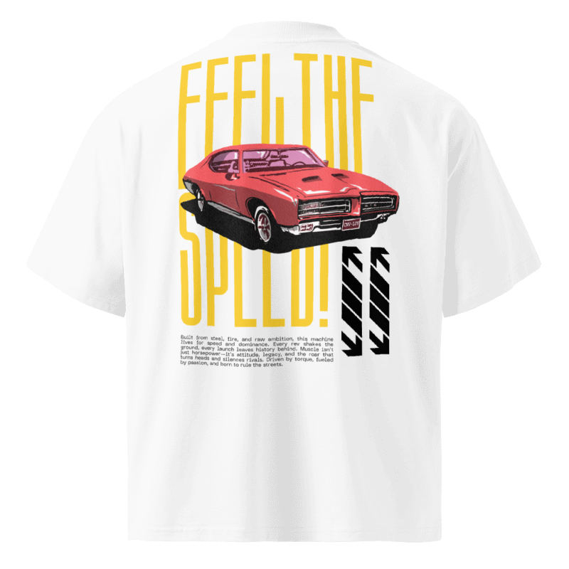 Feel The Speed Oversized Tshirt