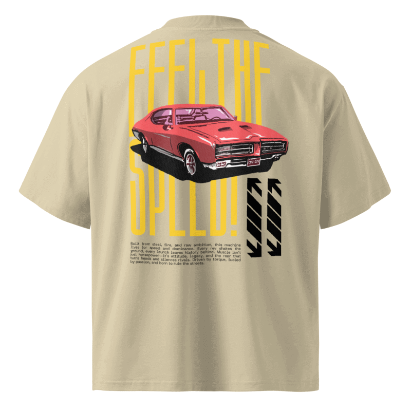 Feel The Speed Oversized Tshirt