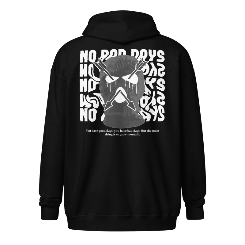 No Bad Days Zipper Hoodie