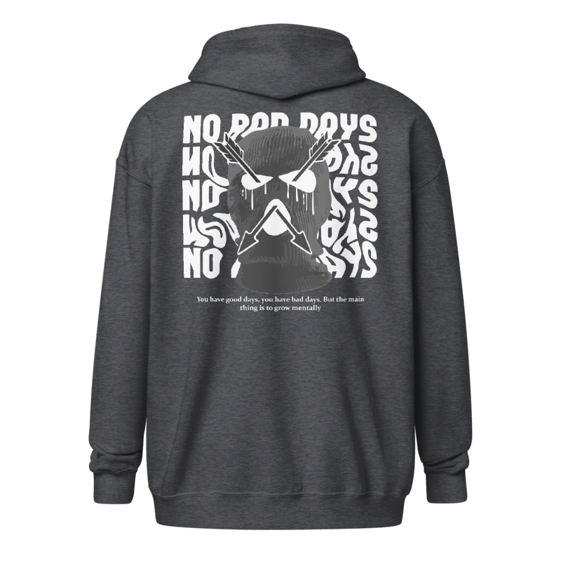 No Bad Days Zipper Hoodie