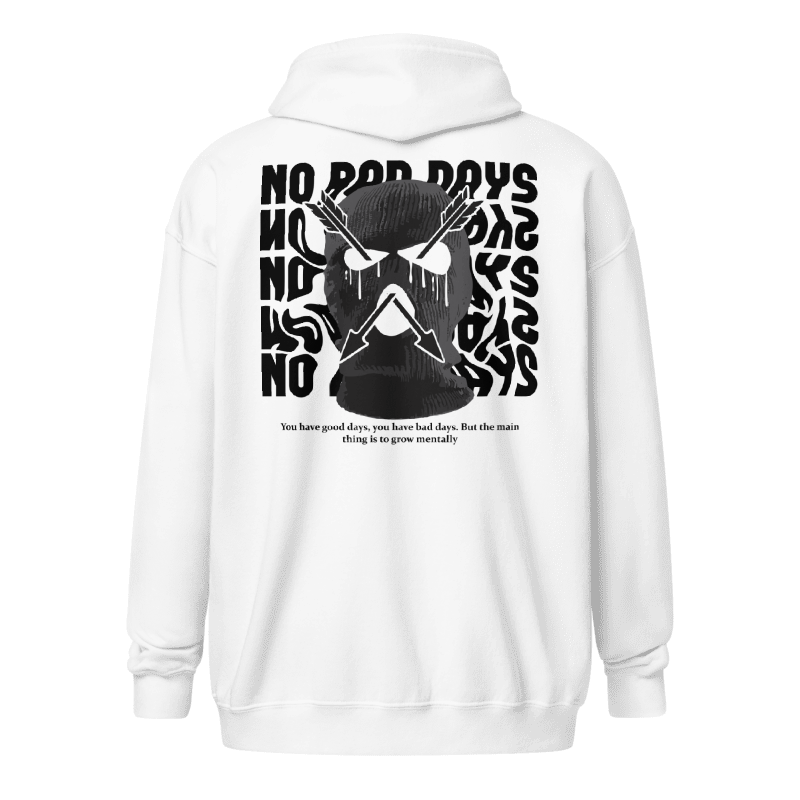 No Bad Days Zipper Hoodie