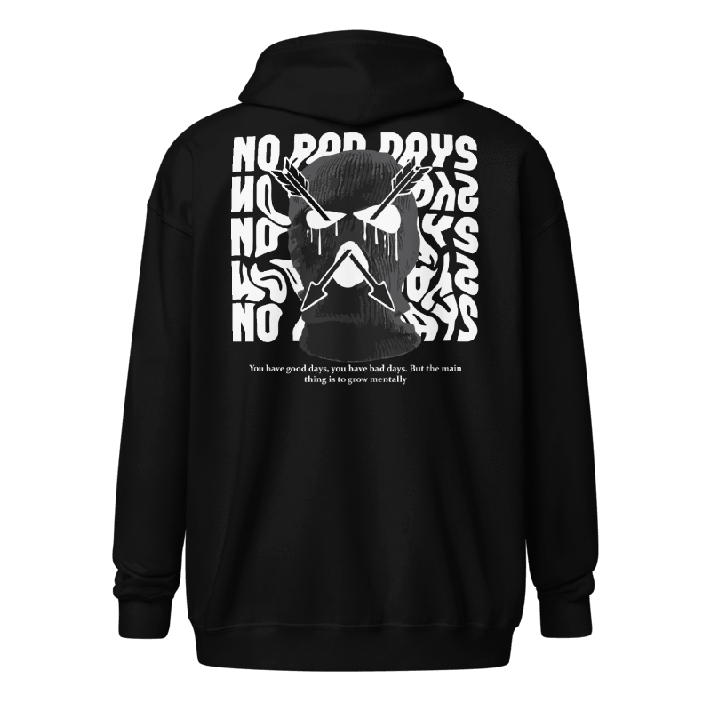 No Bad Days Zipper Hoodie
