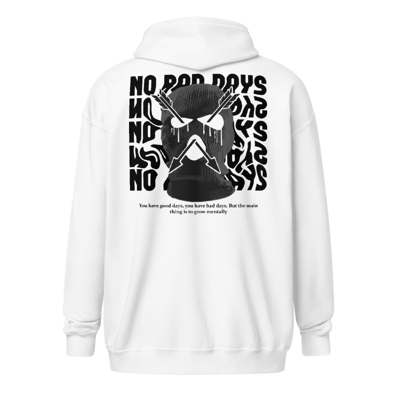 No Bad Days Zipper Hoodie